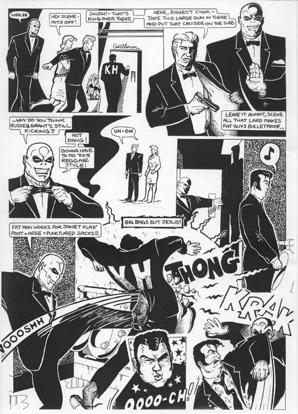 foot+arse=punctured sacks