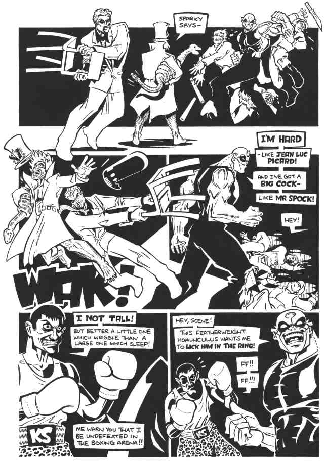 Lick him in the ring